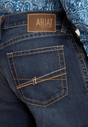 Ariat CLOTHING-Mens Jeans Ariat Mens M5 Dennis Straight Leg Jean