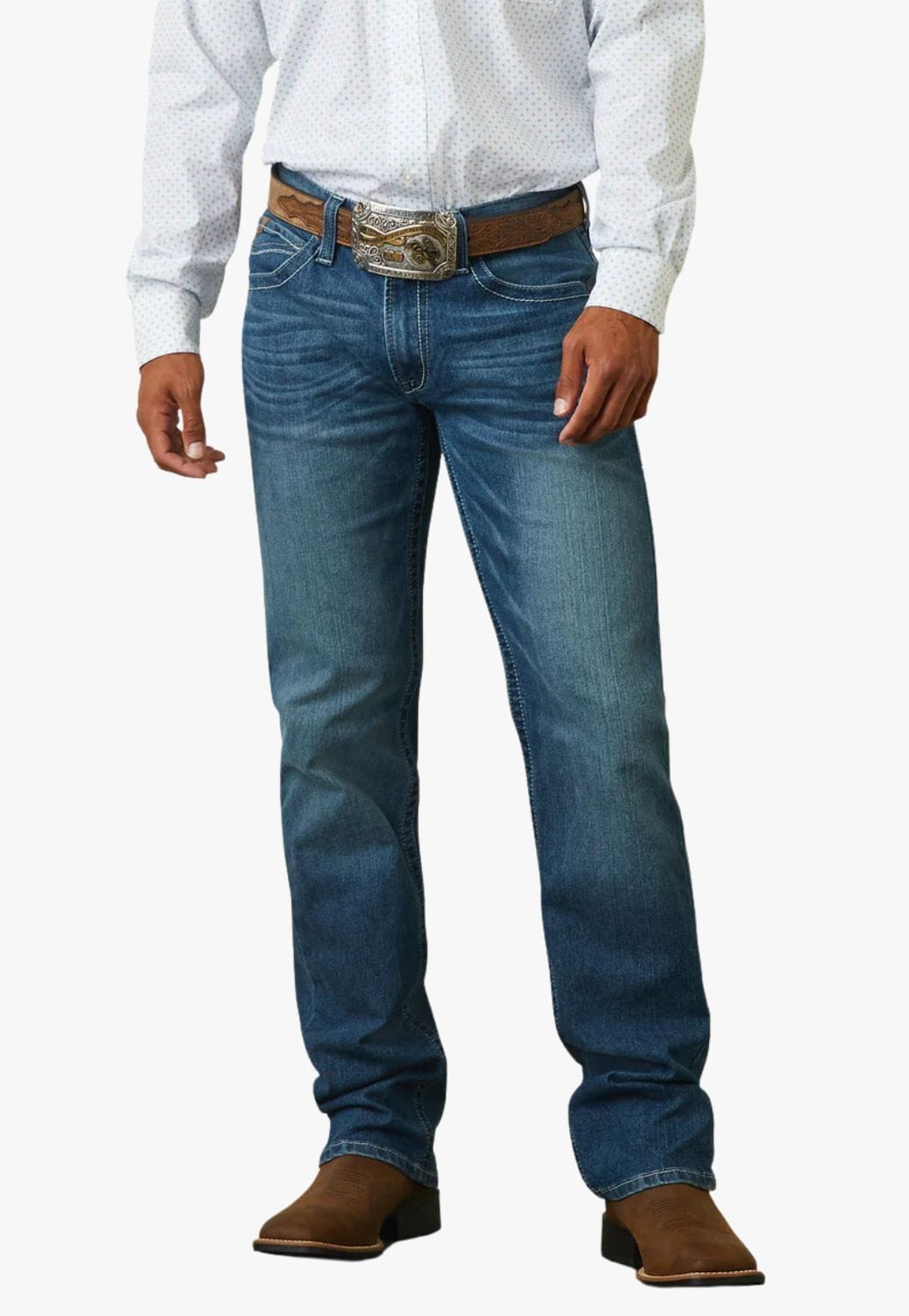 Ariat CLOTHING-Mens Jeans Ariat Mens M5 Devon Straight Leg Jean