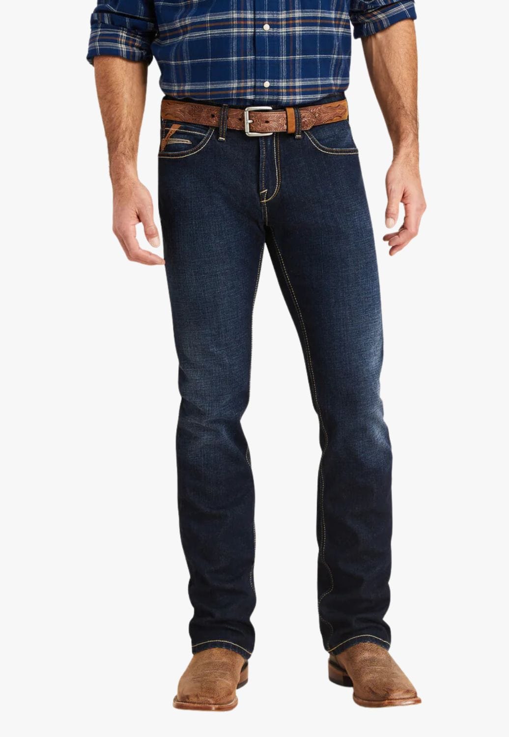 Ariat CLOTHING-Mens Jeans Ariat Mens M7 Trevin Straight Leg Jean