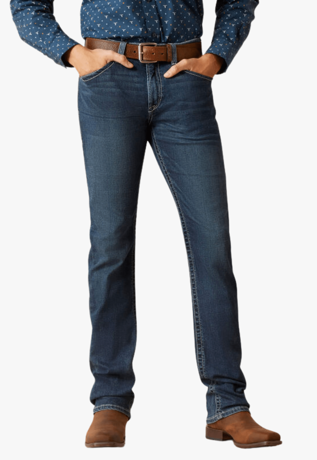 Ariat CLOTHING-Mens Jeans Ariat Mens M8 Easton Modern Slim Jean