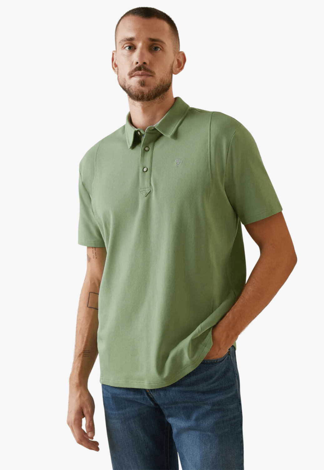 Ariat CLOTHING-MensPolos Ariat Mens Medal Polo