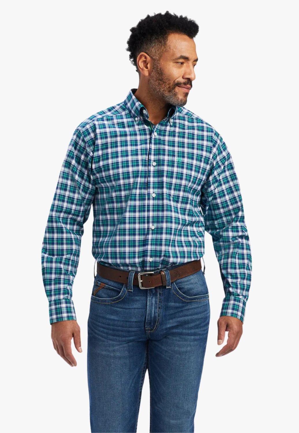 Ariat CLOTHING-Mens Long Sleeve Shirts Ariat Mens Pro Series Brantleigh Stretch Classic Fit Long Sleeve Shirt