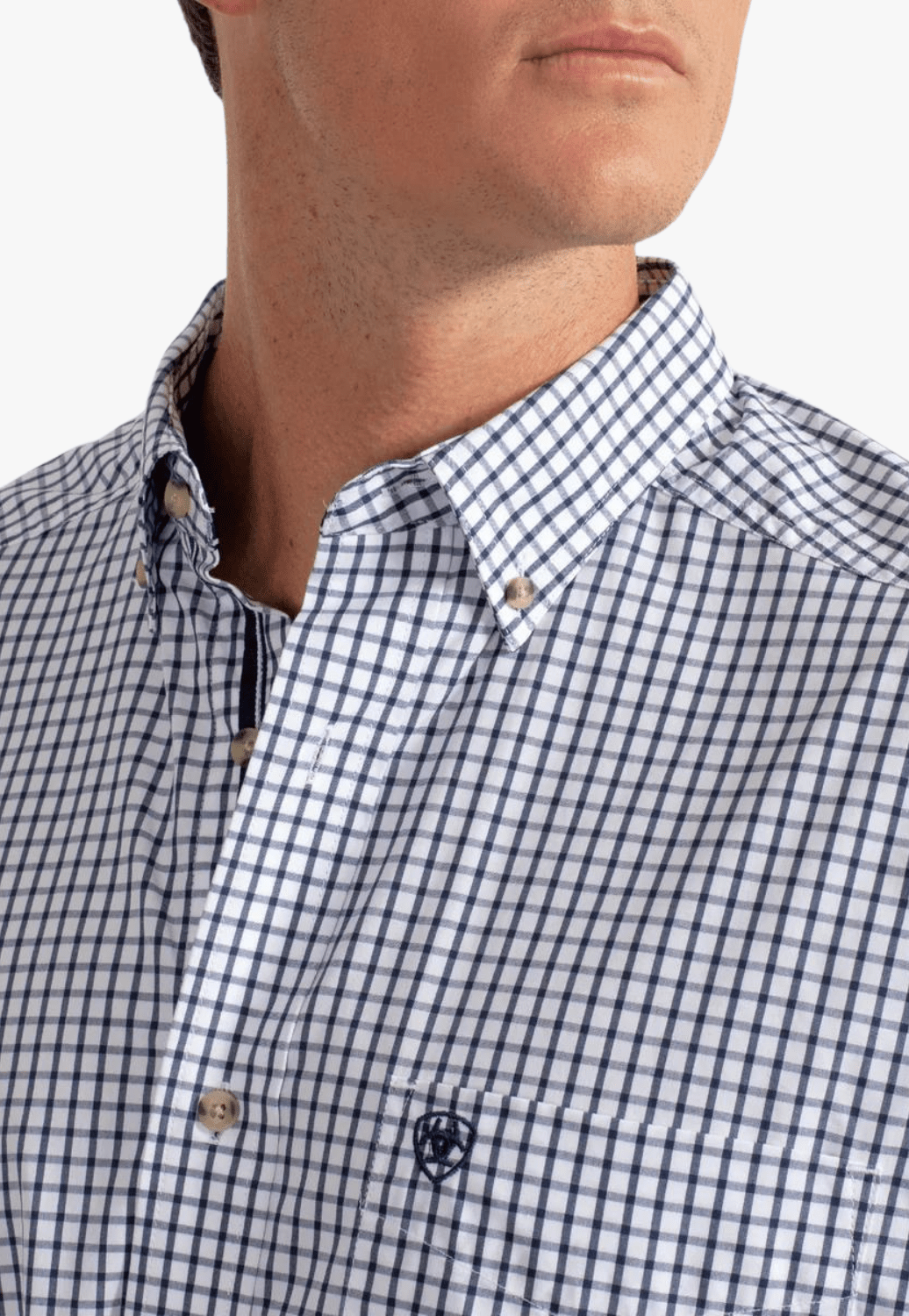 Ariat CLOTHING-Mens Long Sleeve Shirts Ariat Mens Pro Series Cliff Check Long Sleeve Shirt
