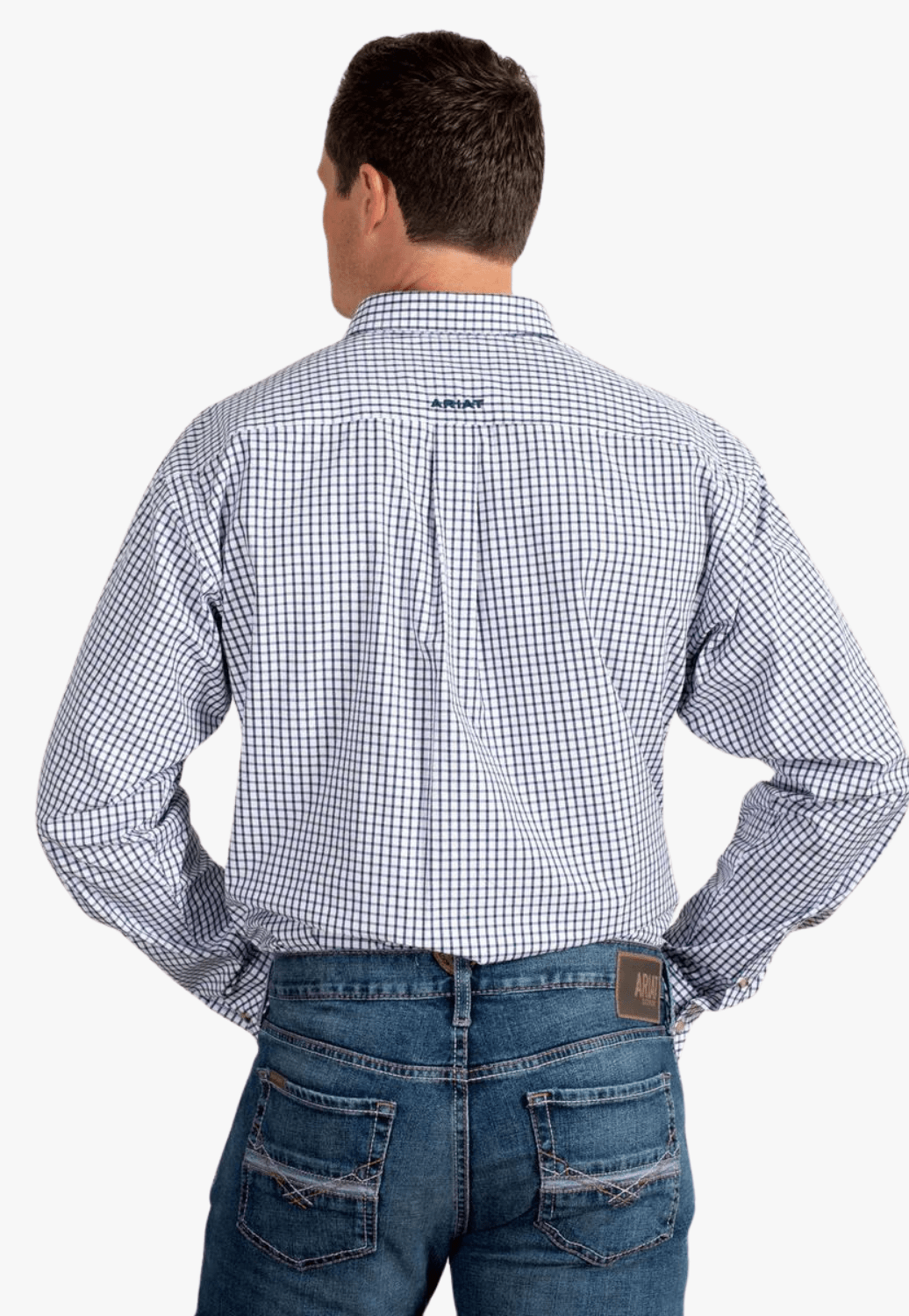 Ariat CLOTHING-Mens Long Sleeve Shirts Ariat Mens Pro Series Cliff Check Long Sleeve Shirt