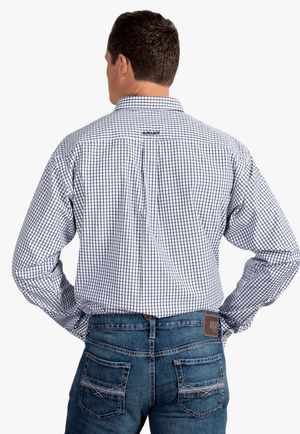 Ariat CLOTHING-Mens Long Sleeve Shirts Ariat Mens Pro Series Cliff Check Long Sleeve Shirt
