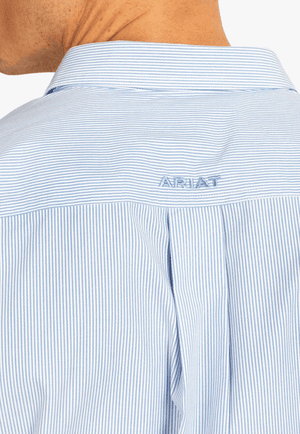Ariat CLOTHING-Mens Long Sleeve Shirts Ariat Mens Pro Series Cliff Stripe Long Sleeve Shirt
