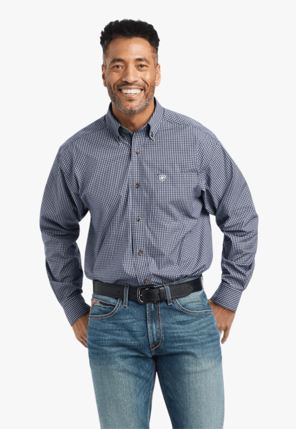 Ariat CLOTHING-Mens Long Sleeve Shirts Ariat Mens Pro Series Giovani Classic Long Sleeve Shirt