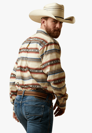 Ariat CLOTHING-Mens Long Sleeve Shirts Ariat Mens Pro Series Team Darren Fitted Long Sleeve Shirt