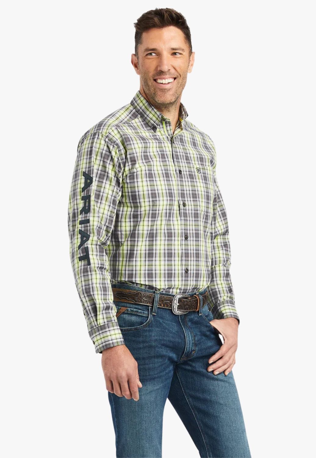 Ariat CLOTHING-Mens Long Sleeve Shirts Ariat Mens Pro Series Team Mabry Classic Long Sleeve Shirt