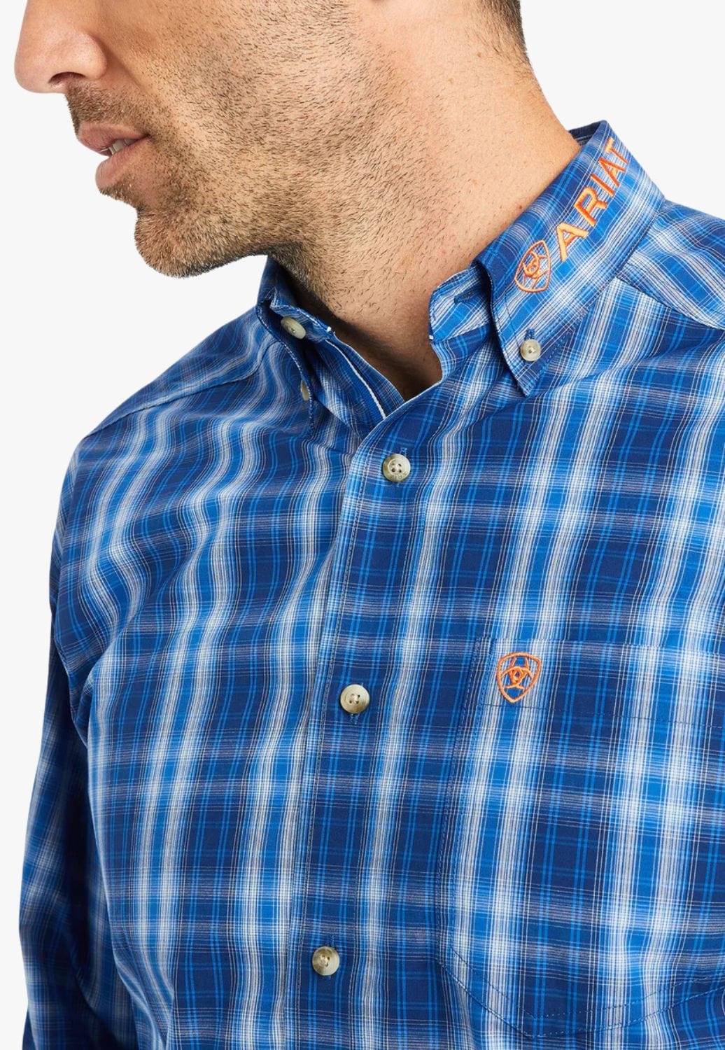Ariat CLOTHING-Mens Long Sleeve Shirts Ariat Mens Pro Series Team Marcos Classic Long Sleeve Shirt