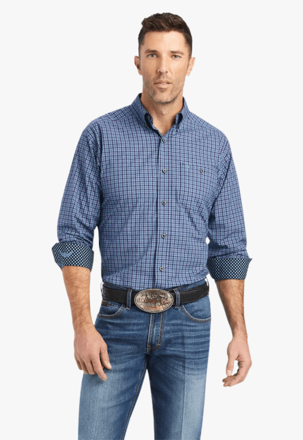 Ariat CLOTHING-Mens Long Sleeve Shirts Ariat Mens Relentless Reverence Stretch Classic Long Sleeve Shirt
