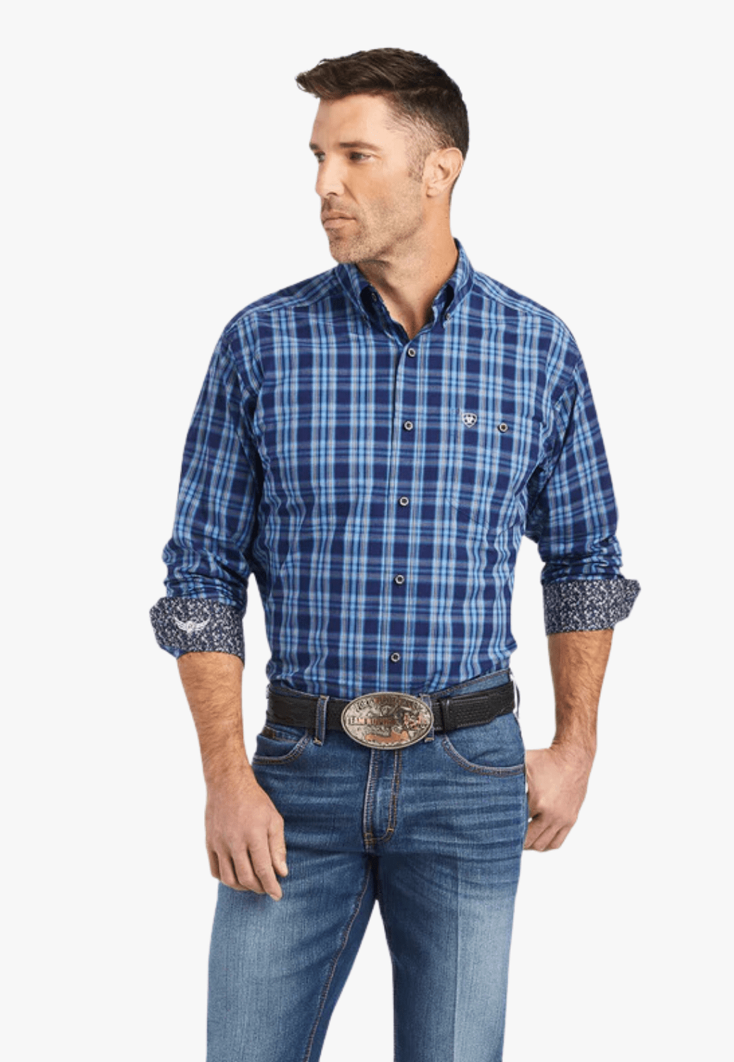 Ariat CLOTHING-Mens Long Sleeve Shirts Ariat Mens Relentless Timeless Stretch Classic Long Sleeve Shirt