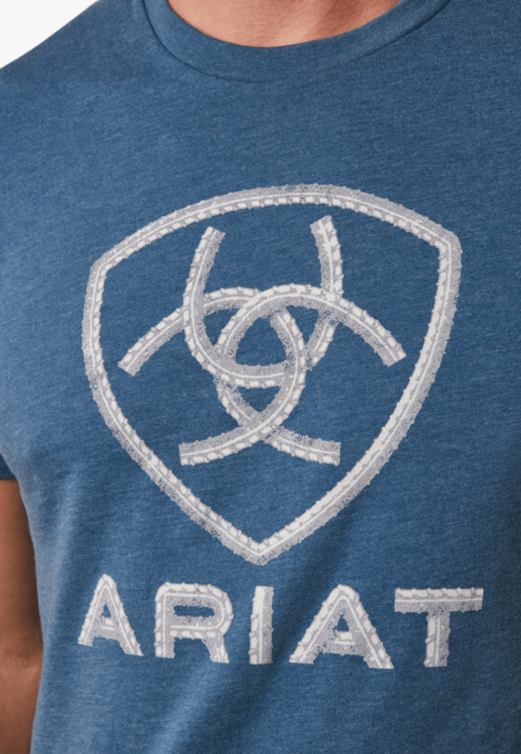 Ariat CLOTHING-MensT-Shirts Ariat Mens Steel Bar Logo T-Shirt