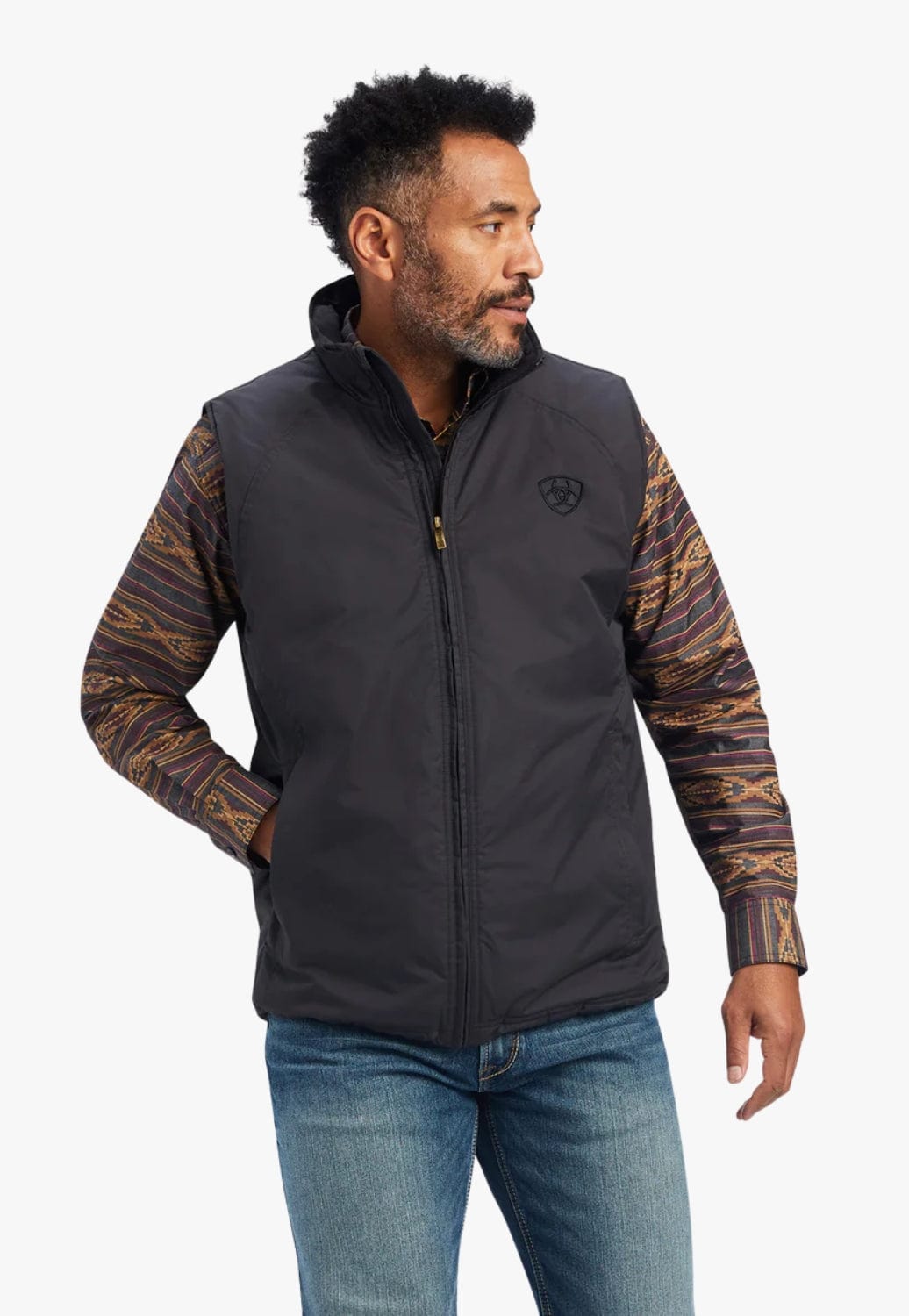 Ariat CLOTHING-Mens Vests Ariat Mens Team Logo Insulated Vest