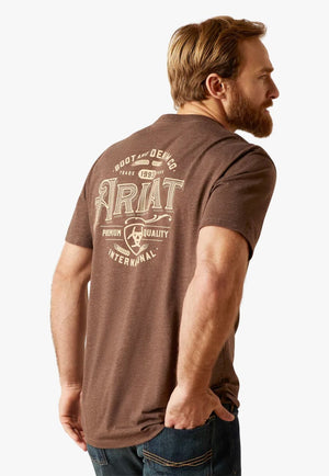 Ariat CLOTHING-MensT-Shirts Ariat Mens Western Wheat T-Shirt