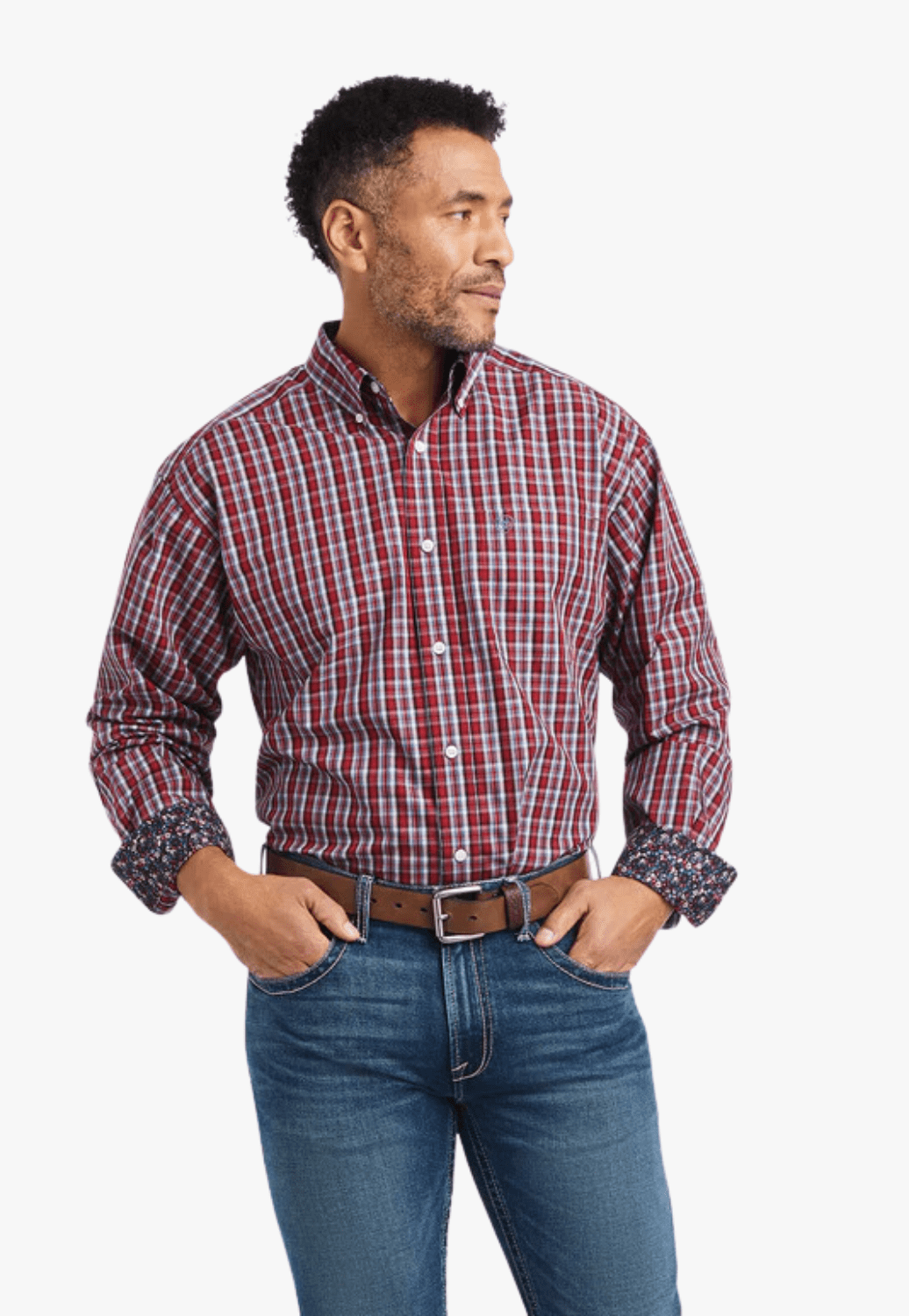 Ariat CLOTHING-Mens Long Sleeve Shirts Ariat Mens WF Emilio Classic Long Sleeve Shirt