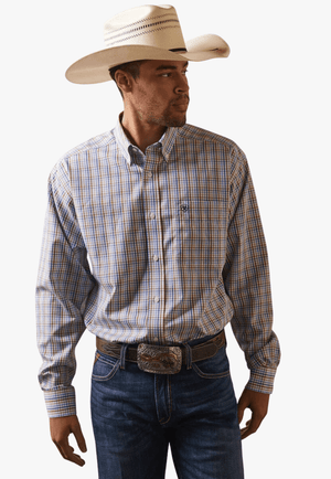 Ariat CLOTHING-Mens Long Sleeve Shirts Ariat Mens Wrinkle Free Arther Classic Long Sleeve Shirt
