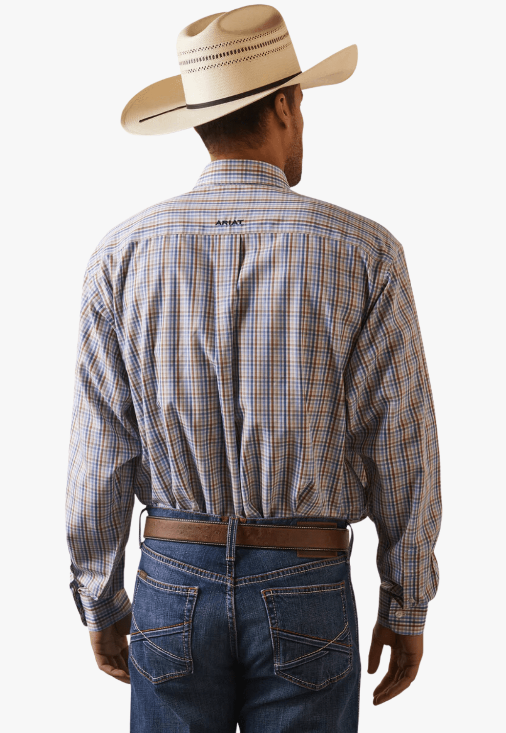 Ariat CLOTHING-Mens Long Sleeve Shirts Ariat Mens Wrinkle Free Arther Classic Long Sleeve Shirt