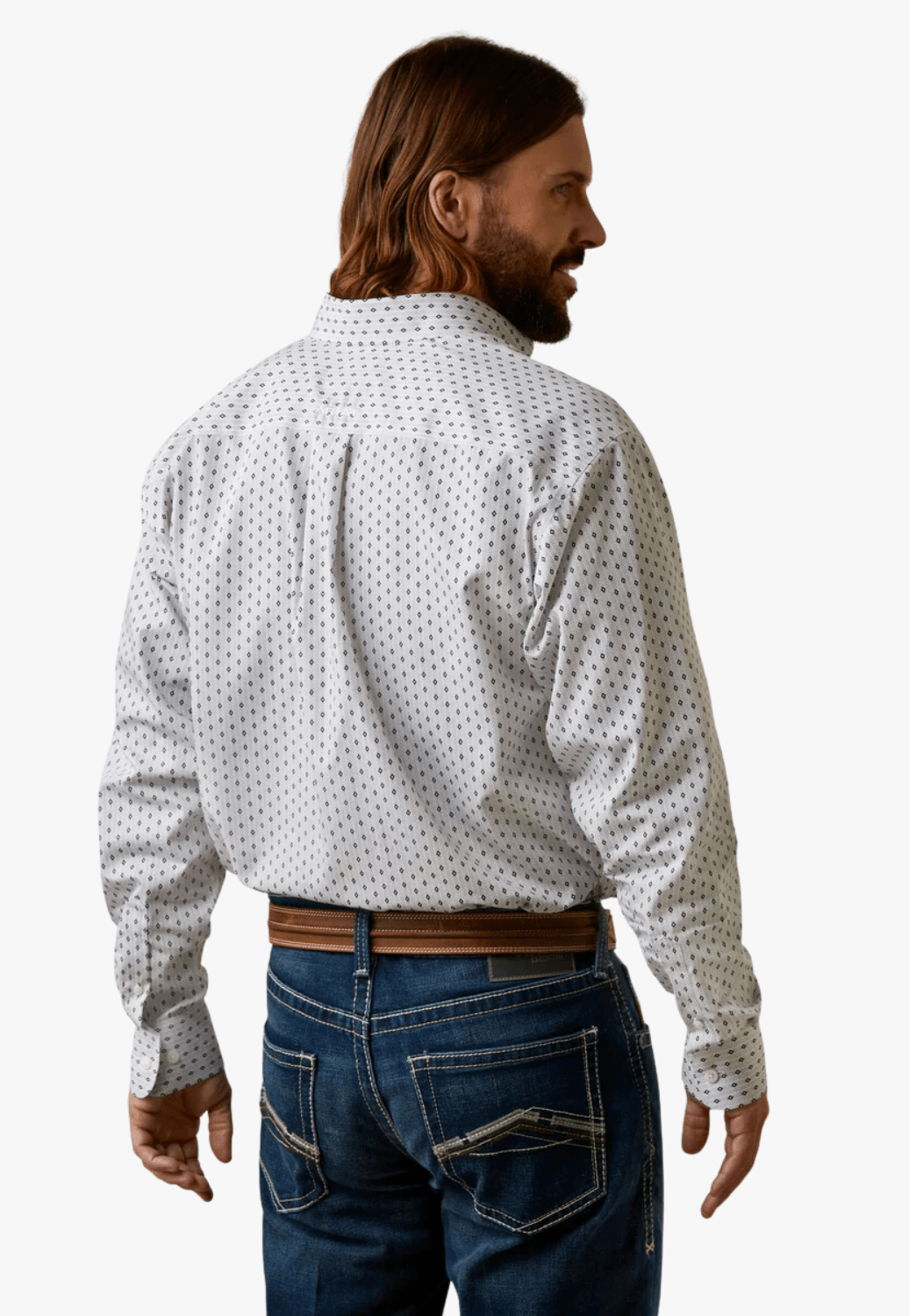 Ariat CLOTHING-Mens Long Sleeve Shirts Ariat Mens Wrinkle Free Coleman Classic Long Sleeve Shirt