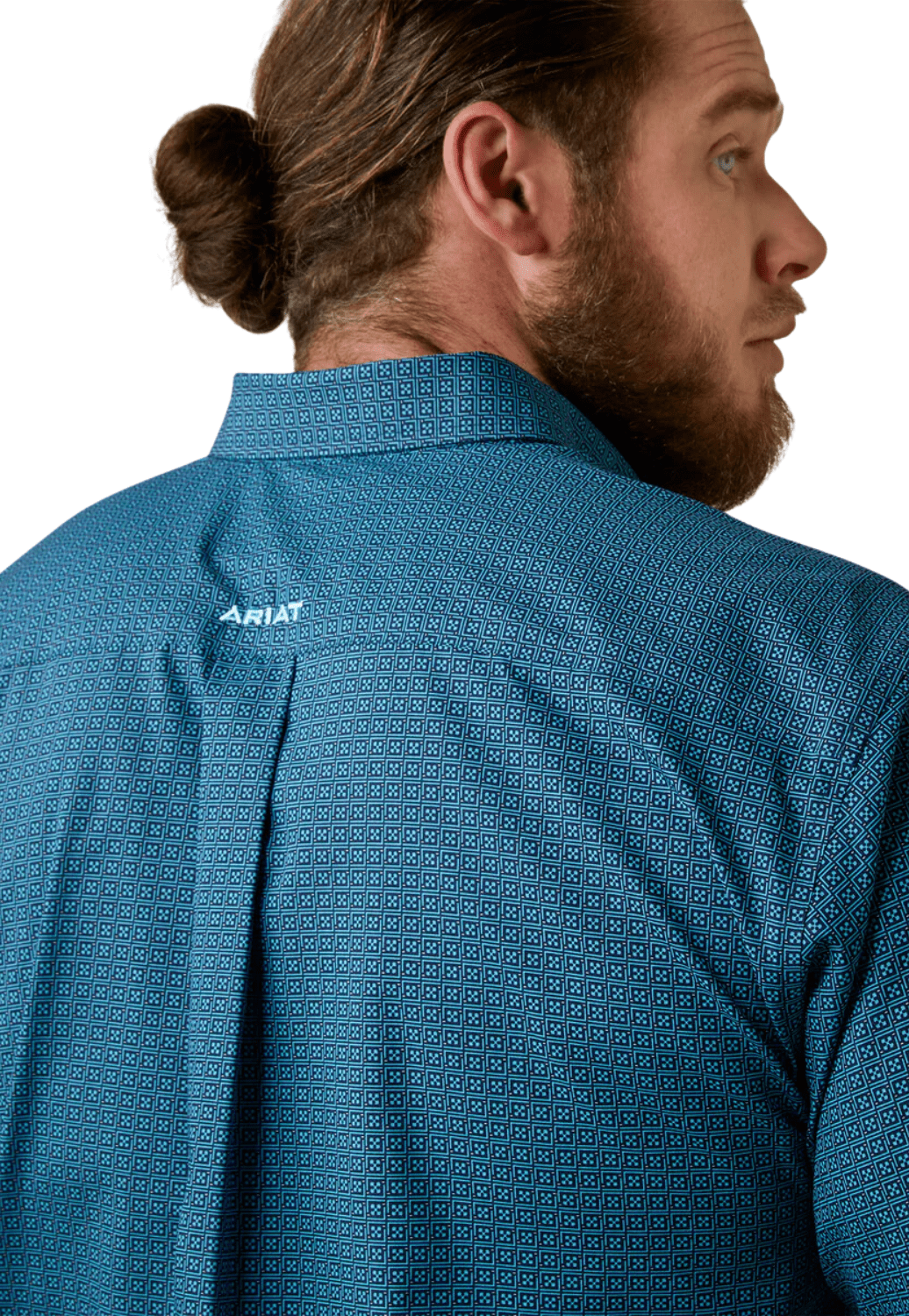 Ariat CLOTHING-Mens Short Sleeve Shirts Ariat Mens Wrinkle Free Eli Classic Short Sleeve Shirt