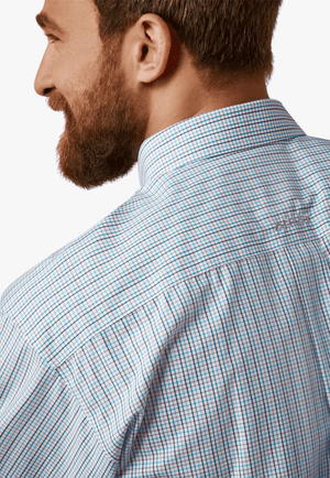 Ariat CLOTHING-Mens Long Sleeve Shirts Ariat Mens Wrinkle Free Emerson Fitted Long Sleeve Shirt