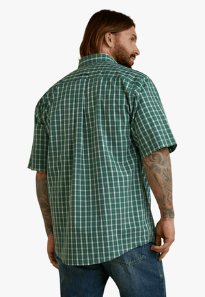 Ariat CLOTHING-Mens Short Sleeve Shirts Ariat Mens Wrinkle Free Finan Classic Short Sleeve Shirt