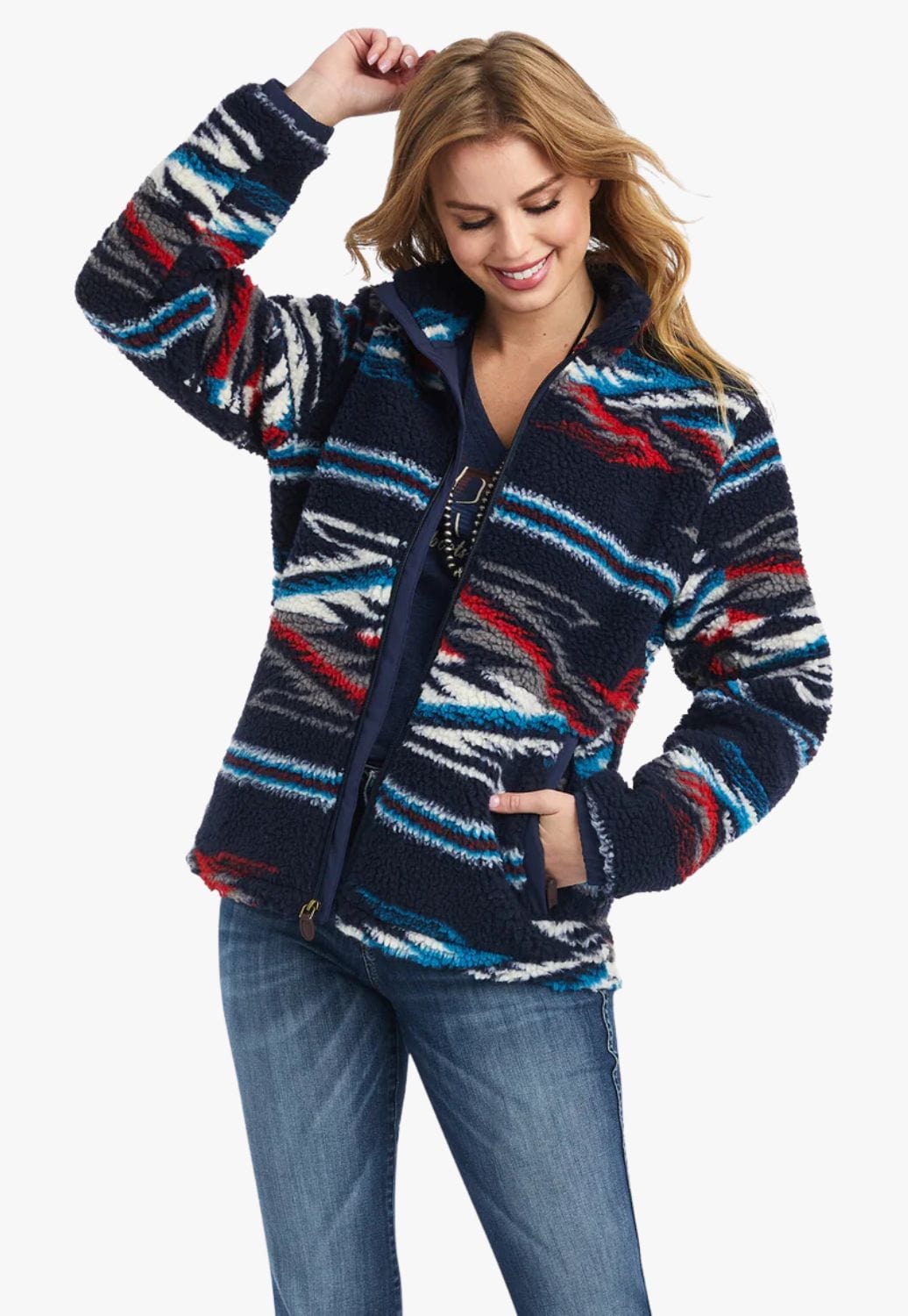 Ariat CLOTHING-Womens Jackets Ariat Womens Chimayo Fleece Jacket