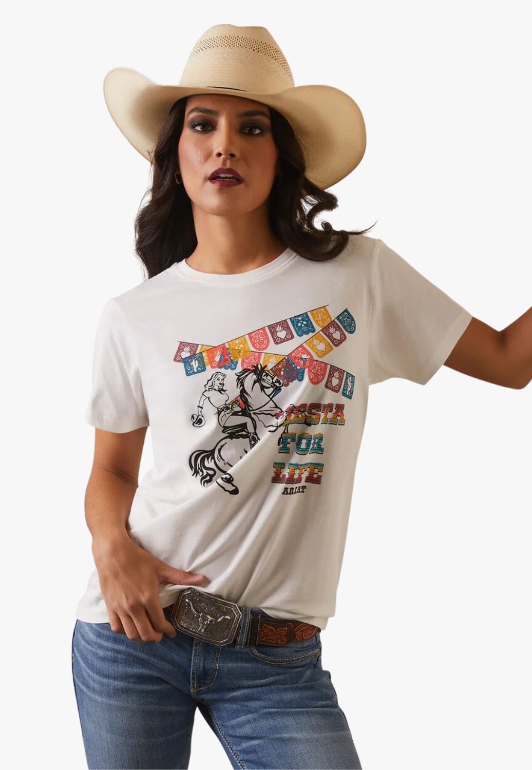 Ariat CLOTHING-WomensT-Shirts Ariat Womens Fiesta T-Shirt