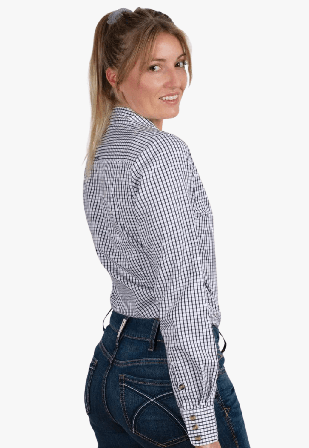 Ariat CLOTHING-Womens Long Sleeve Shirts Ariat Womens Kirby Check Long Sleeve Shirt