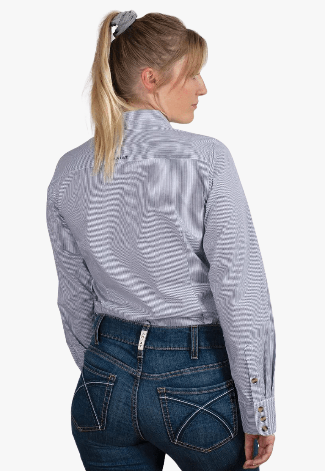 Ariat CLOTHING-Womens Long Sleeve Shirts Ariat Womens Kirby Stripe Long Sleeve Shirt