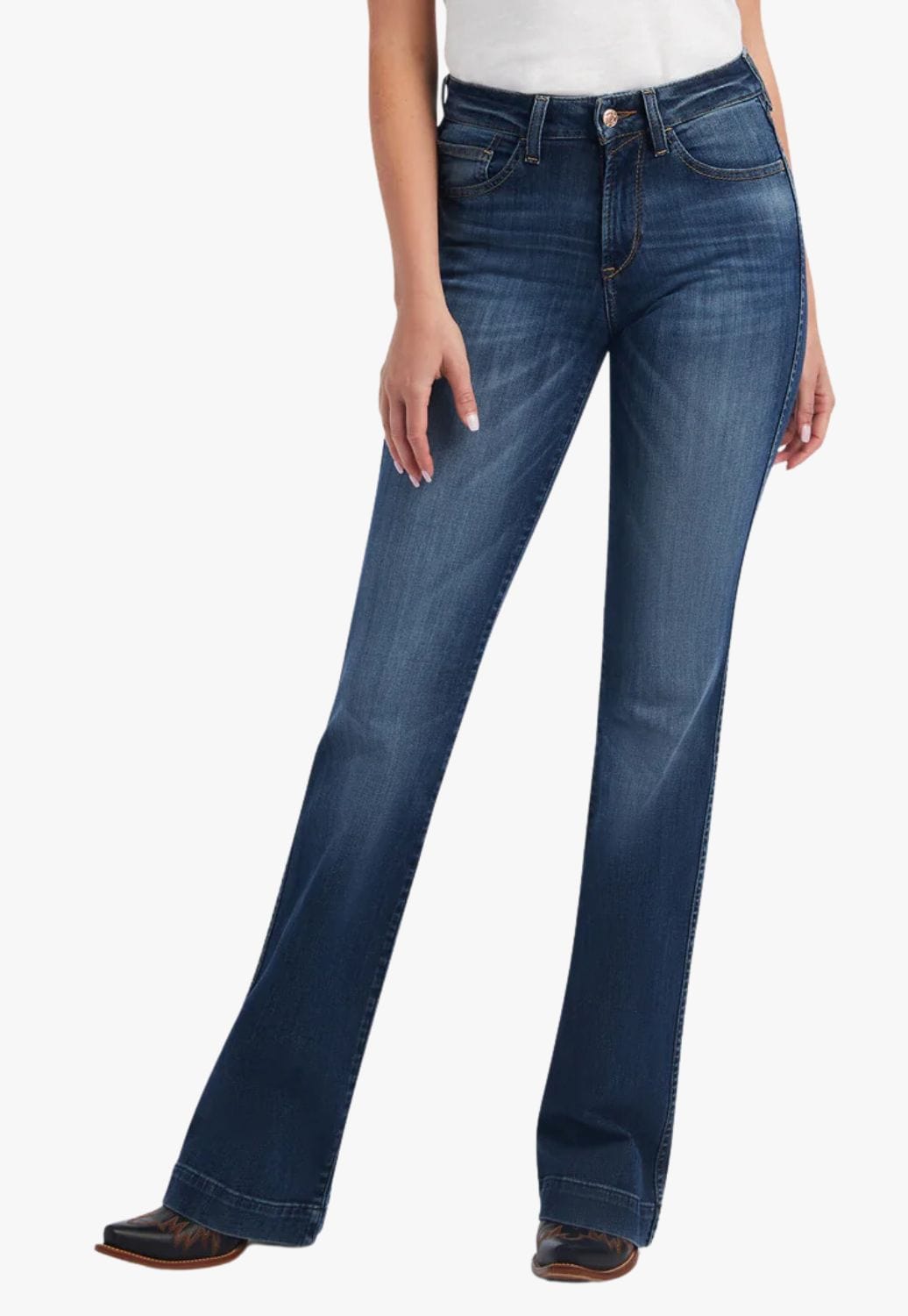 Ariat CLOTHING-Womens Jeans Ariat Womens McKenna High Rise Slim Leg Trouser Jean