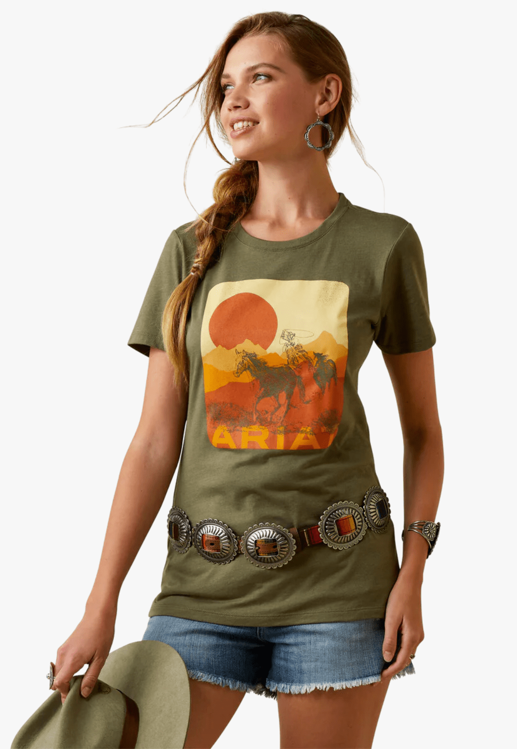 Ariat CLOTHING-WomensT-Shirts Ariat Womens Mustang Fever T-Shirt