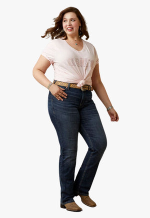 Ariat CLOTHING-Womens Jeans Ariat Womens REAL Aubree Perfect Rise Straight Leg Jean