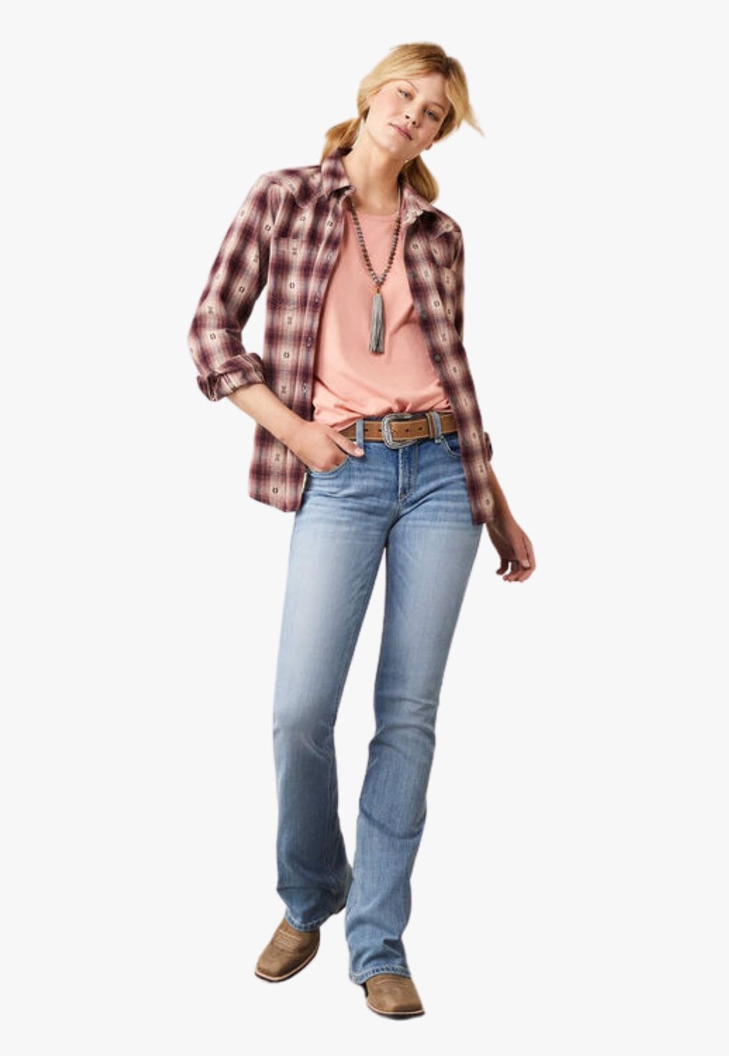 Ariat CLOTHING-Womens Jeans Ariat Womens REAL Brianna Perfect Rise Boot Cut Jean