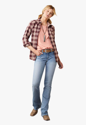 Ariat CLOTHING-Womens Jeans Ariat Womens REAL Brianna Perfect Rise Boot Cut Jean