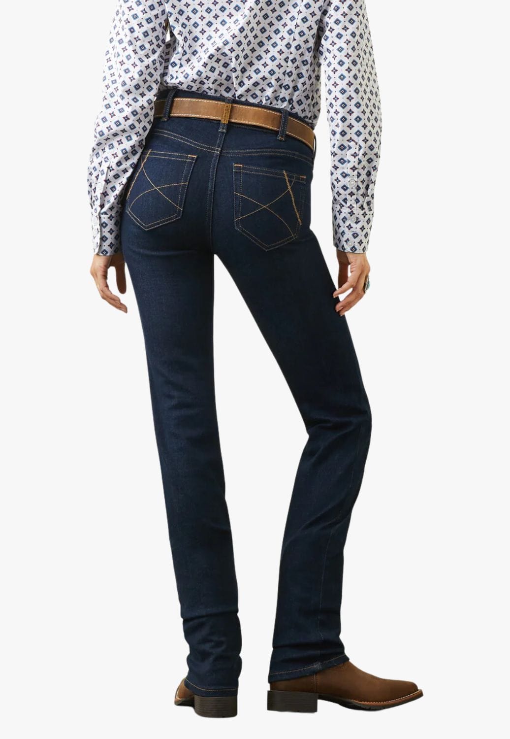 Ariat CLOTHING-Womens Jeans Ariat Womens REAL Ella Perfect Rise Straight Leg Jean