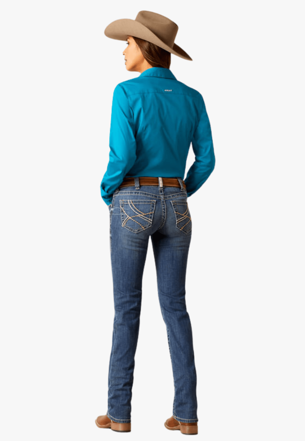 Ariat CLOTHING-Womens Jeans Ariat Womens REAL Everlee Mid Rise Straight Leg Jean