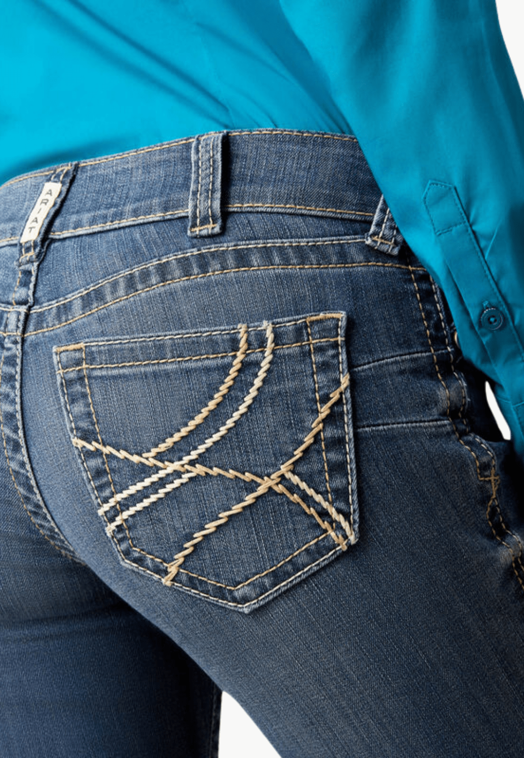 Ariat CLOTHING-Womens Jeans Ariat Womens REAL Everlee Mid Rise Straight Leg Jean