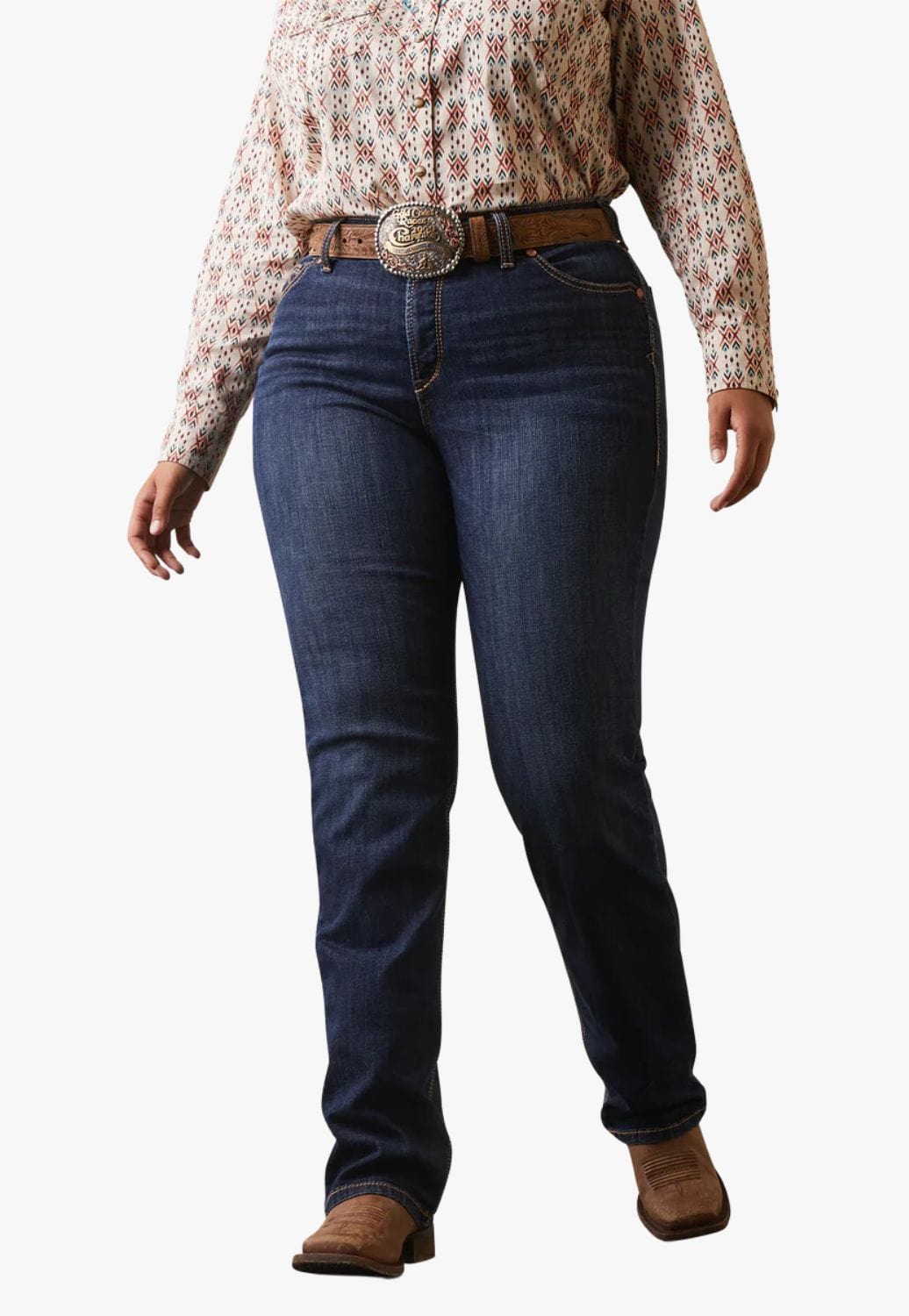 Ariat CLOTHING-Womens Jeans Ariat Womens REAL Greta Perfect Rise Straight Leg Jean