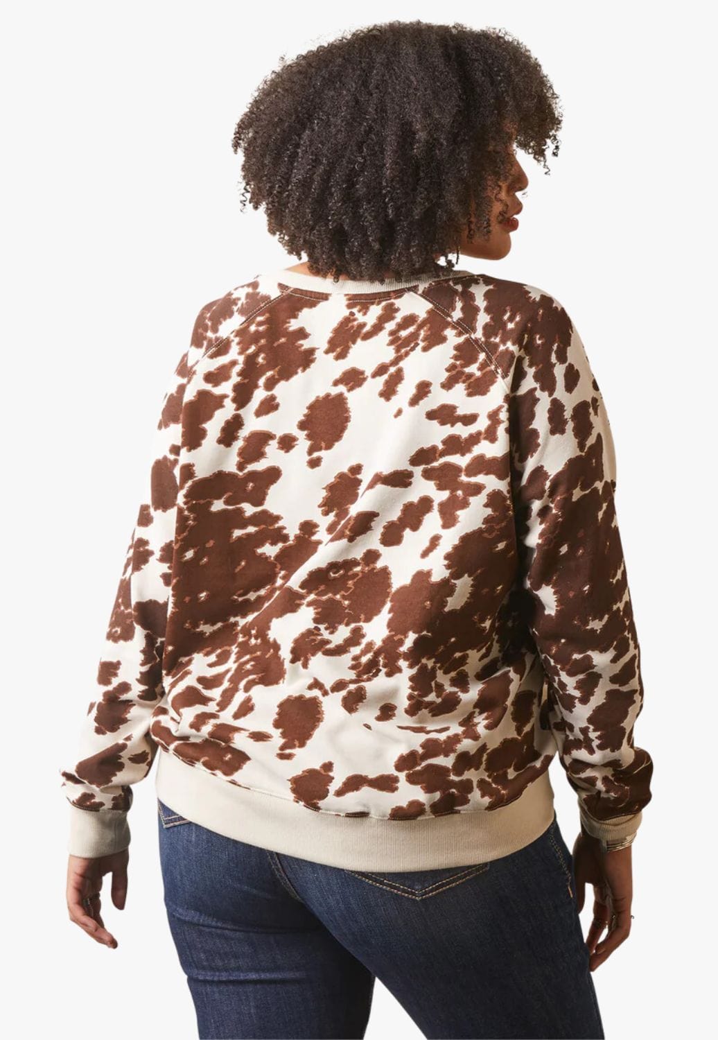 Ariat CLOTHING-Womens Pullovers Ariat Womens REAL Hide Crew Sweatshirt