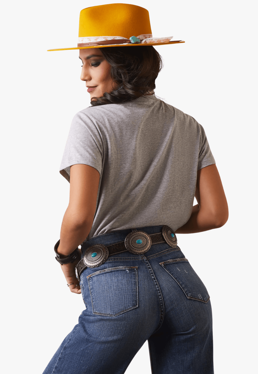 Ariat CLOTHING-WomensT-Shirts Ariat Womens REAL Highlander Rose T-Shirt