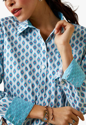 Ariat CLOTHING-Womens Long Sleeve Shirts Ariat Womens REAL Kirby Stretch Long Sleeve Shirt