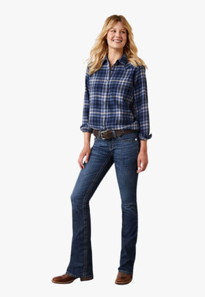 Ariat CLOTHING-Womens Jeans Ariat Womens REAL Miriam Mid Rise Boot Cut Jean