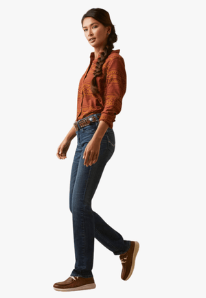 Ariat CLOTHING-Womens Jeans Ariat Womens REAL Phoebe Perfect Rise Straight Leg Jean