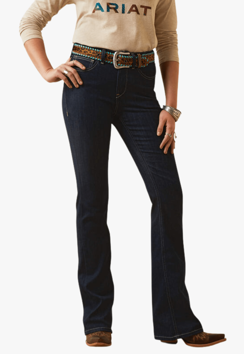 Ariat CLOTHING-Womens Jeans Ariat Womens REAL Selma High Rise Boot Cut Jean