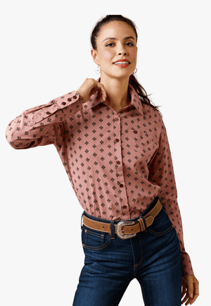 Ariat CLOTHING-Womens Long Sleeve Shirts Ariat Womens Wrinkle Resist Kirby Long Sleeve Shirt