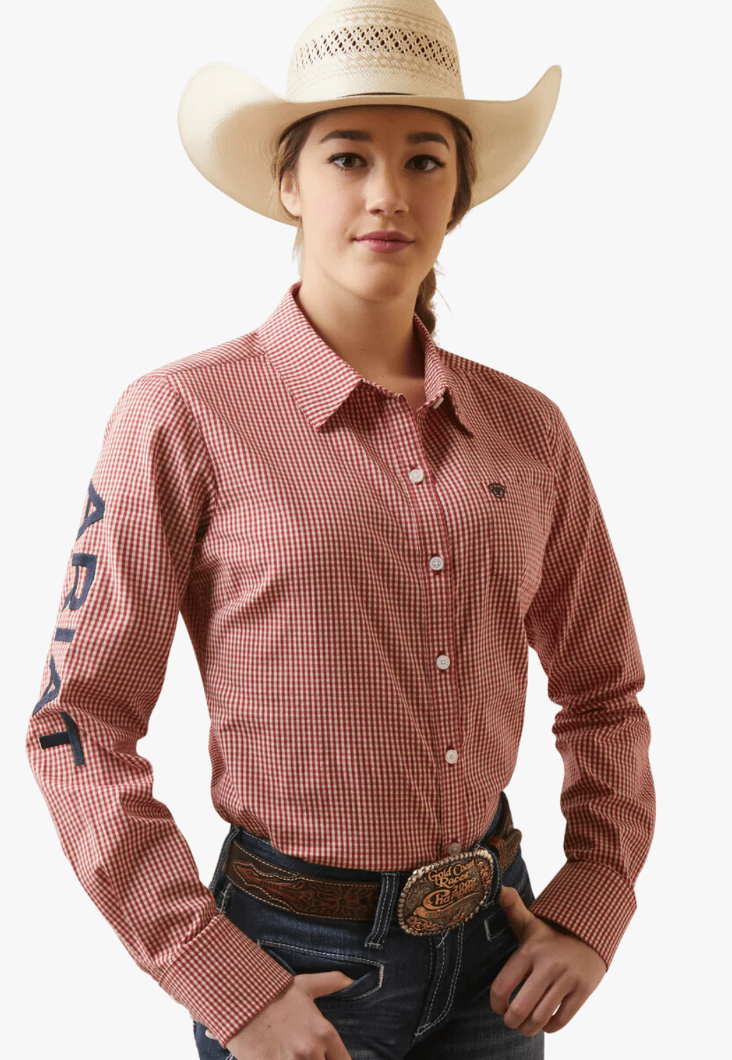 Ariat CLOTHING-Womens Long Sleeve Shirts Ariat Womens Wrinkle Resist Kirby Long Sleeve Shirt