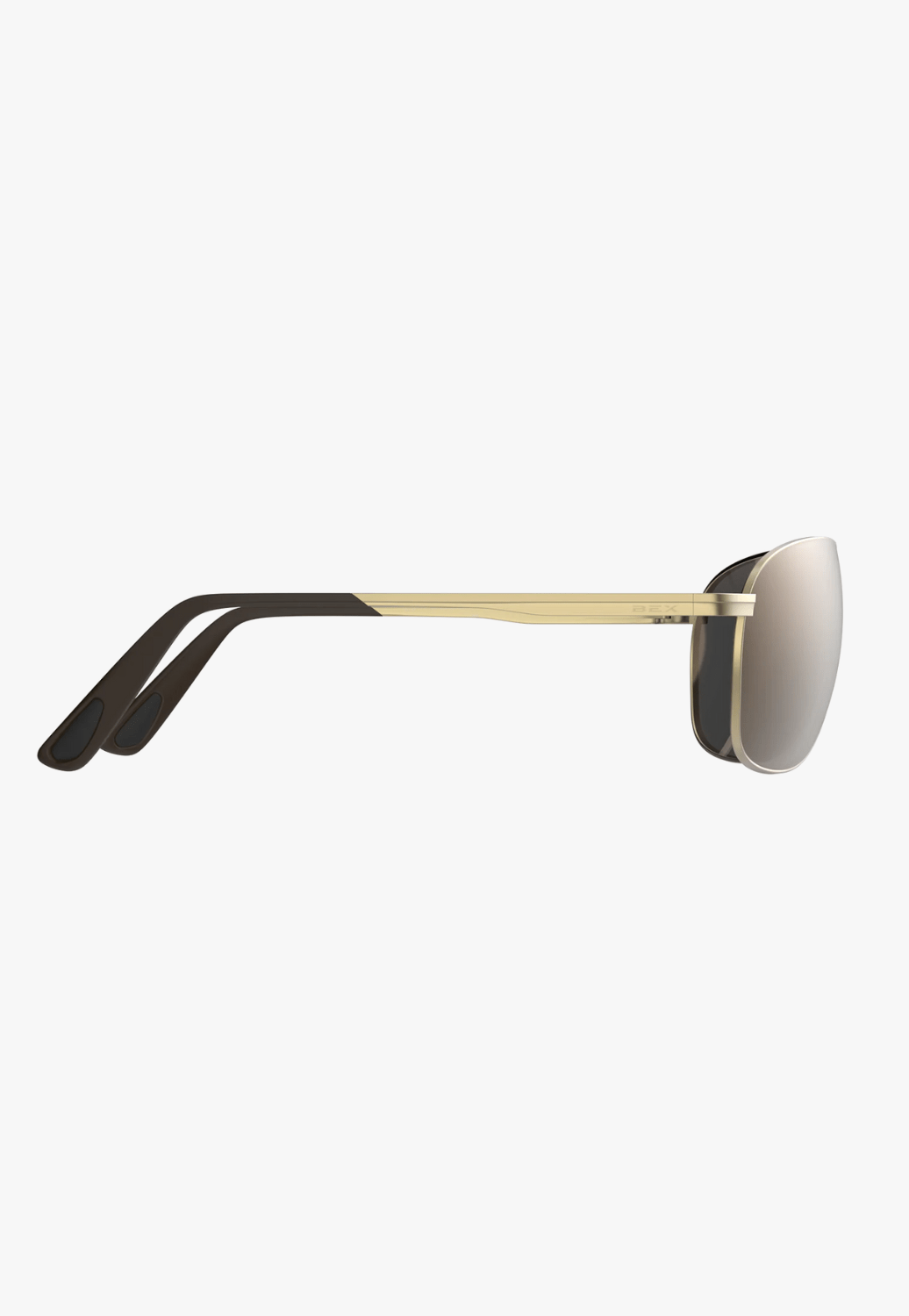 BEX ACCESSORIES-Sunglasses Matte Gold/Brown/Silver BEX Nova Sunglasses