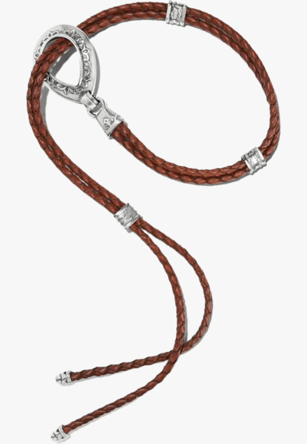 Brighton CLOTHING-Womens Belts Brighton Womens Double Barrel Braid Belt