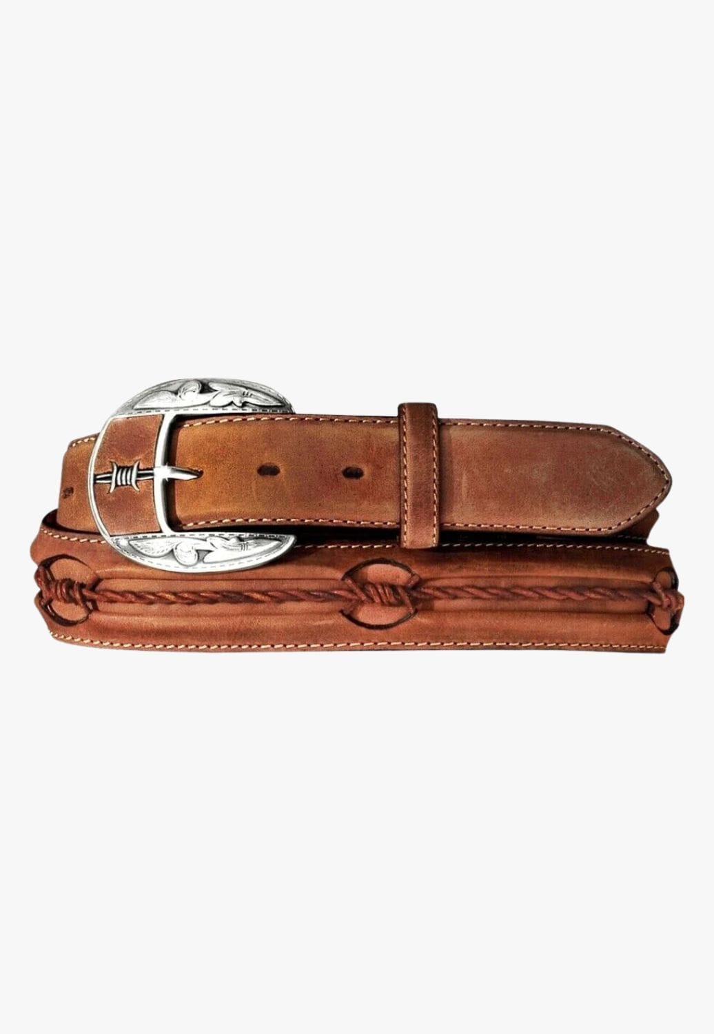 Brighton CLOTHING-Mens Belts & Braces Justin Mens Fenched In Belt